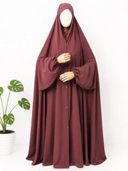 Pecan Irani Chadar With Sleeves