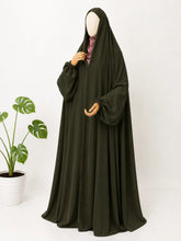 Olive Green Irani Chadar With Sleeves