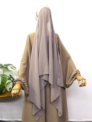 Heavy Chiffon Hijab With Attached Tube Cap