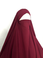Maroon Diamond Khimar