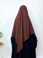 Brown Flap Diamond Khimar
