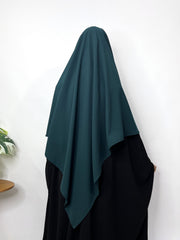 Hunter Green Flap Diamond Khimar