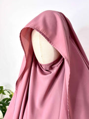 Pastel Pink Flap Diamond Khimar