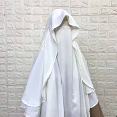 White Flap Round Khimar