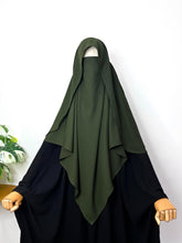 Olive Flap Diamond Khimar