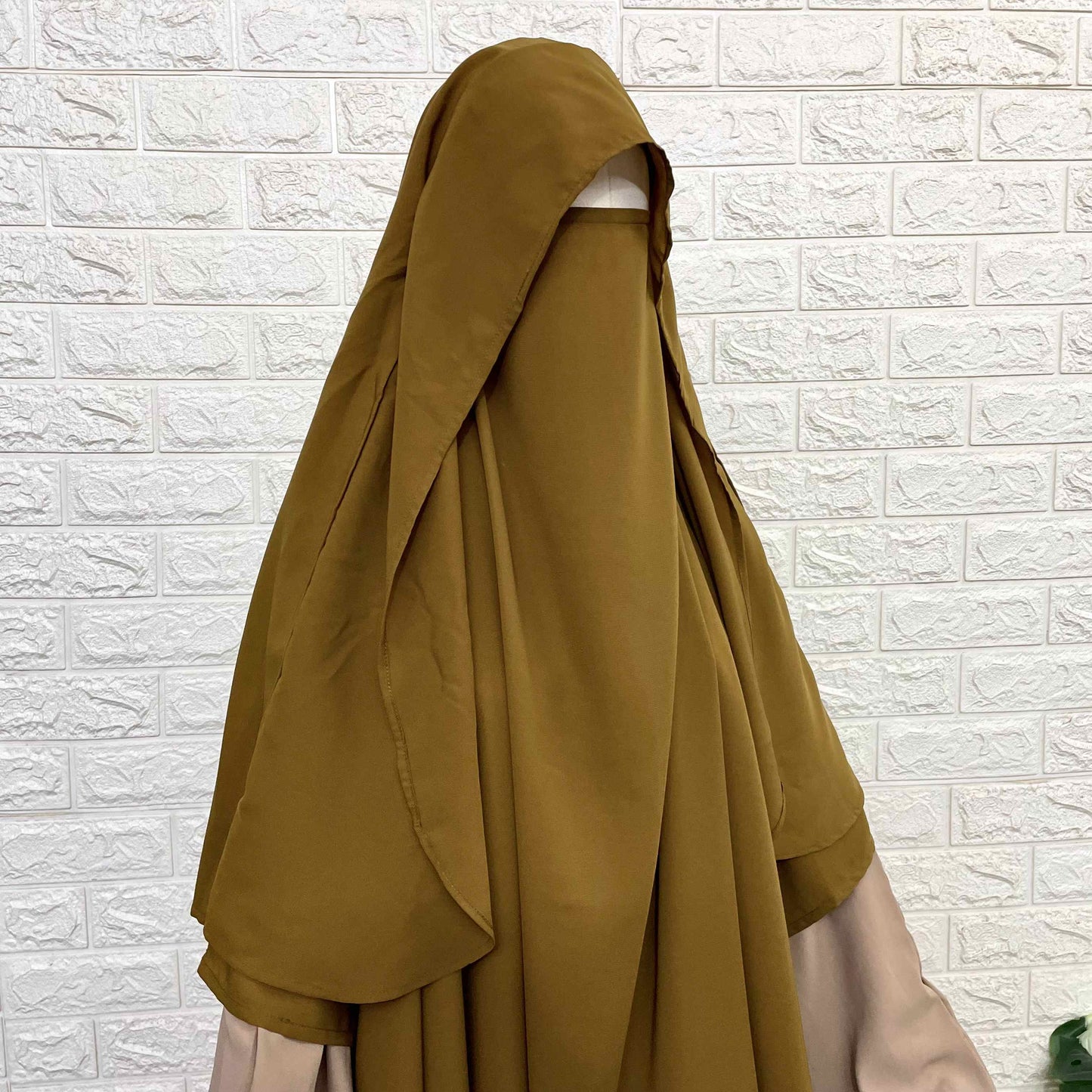 Henna Round With Flap Khimar
