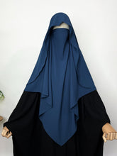 Crystal Blue Flap Diamond Khimar