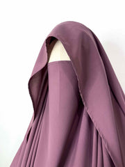 Dusty Mauve Flap Diamond Khimar