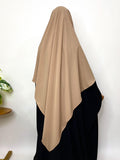 Beige Flap Diamond Khimar