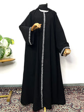 Rehmat Front Open Embroidery Abaya