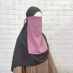 Pastel Pink Half Niqab