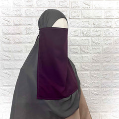 Plum Half Niqab