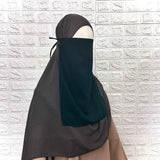 Hunter Green Half Niqab