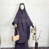 Lavender Two Pc Jilbab With Skirt
