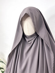 Lavender Awrah Khimar With Flap