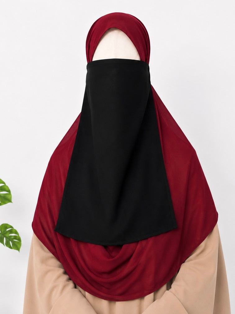 Black Half Niqab