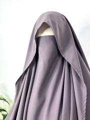 Lavender Awrah Khimar With Flap