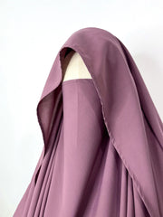 Dusty Mauve Awrah Khimar With Flap