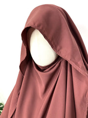 Pecan Awrah Khimar With Flap