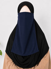 Navy Blue Half Niqab