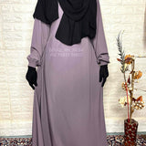 Basic Abaya With Elastic Sleeves