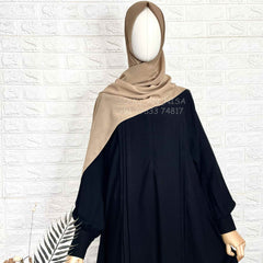 Black Pleats abaya