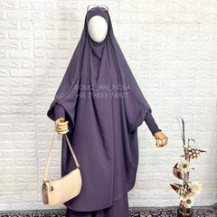 Lavender Two Pc Jilbab With Skirt