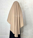 Beige Round Khimar