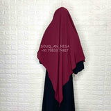 Maroon Kaftan Abaya Or Khimar Set