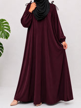 Maroon IQRA String Abaya