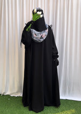 Black IQRA String Abaya