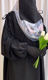 Black IQRA String Abaya