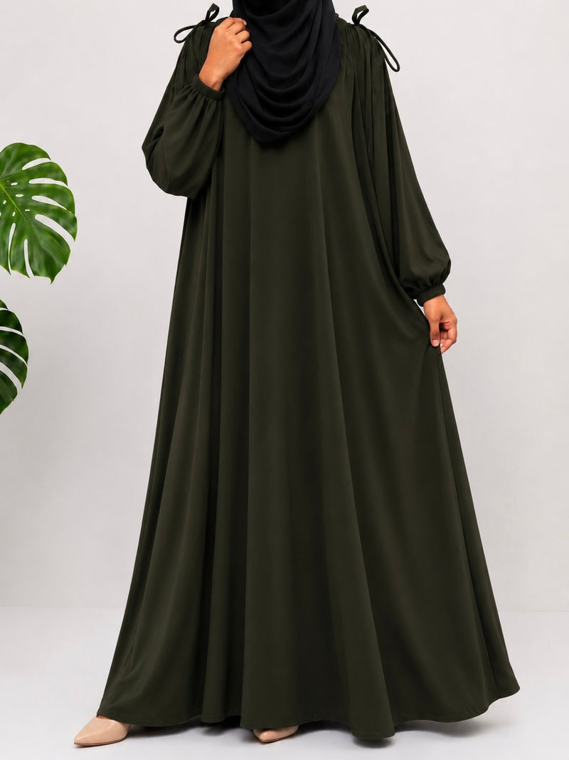 Olive IQRA String Abaya