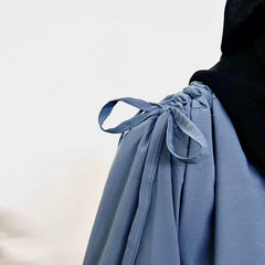 Grey IQRA String Abaya