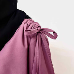 Dusty Mauve IQRA String Abaya