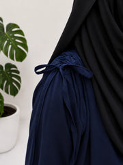 Navy Blue IQRA String Abaya
