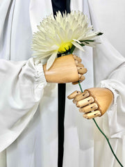 White Irani Chadar With Sleeves