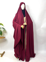 Maroon Irani Chadar Without Sleeves