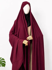 Maroon Irani Chadar Without Sleeves