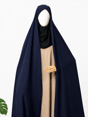 Navy Blue Irani Chadar Without Sleeves