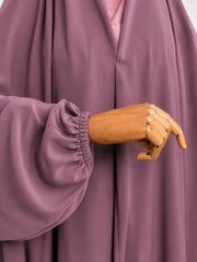 Dusty Mauve Irani Chadar With Sleeves