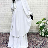 White Two Pc Jilbab