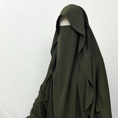 Two Pc Jilbab With Flap