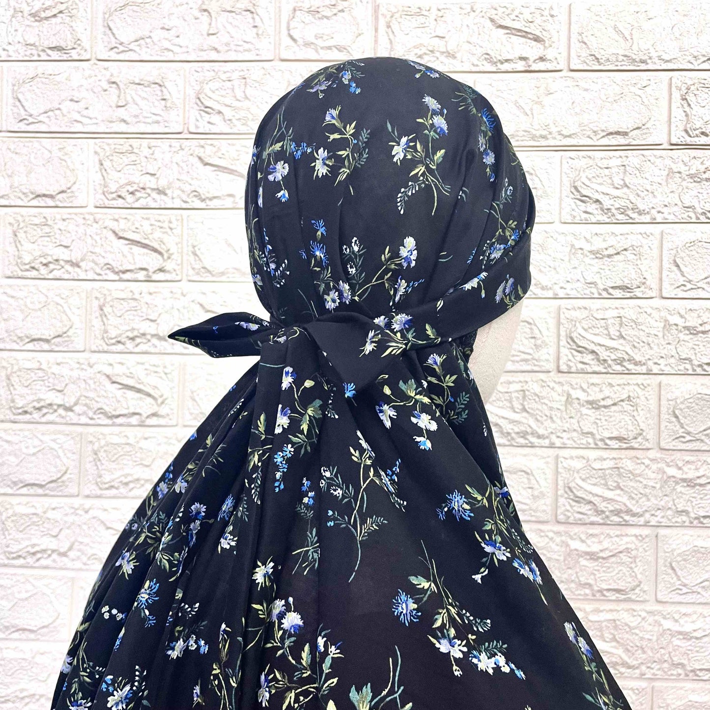 Black Pure Cotton Prayer Jilbab