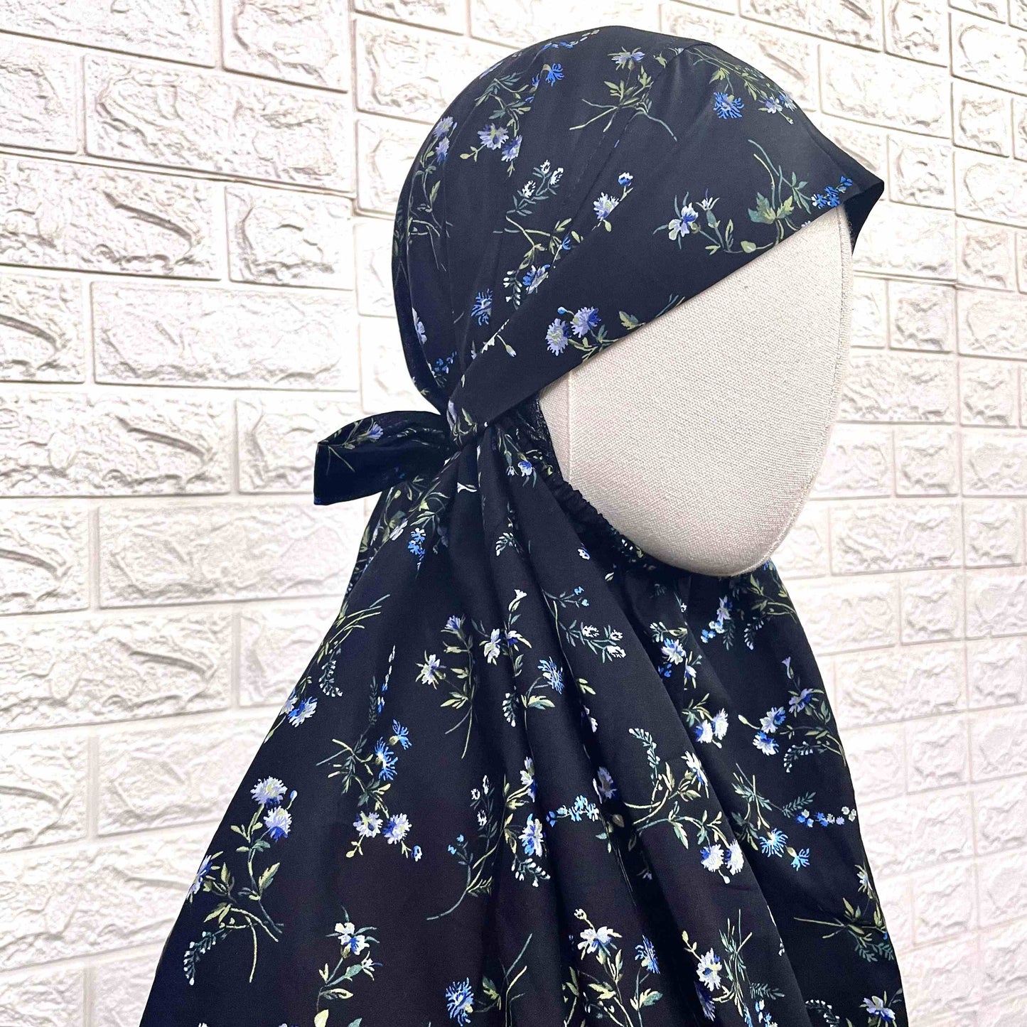 Black Pure Cotton Prayer Jilbab
