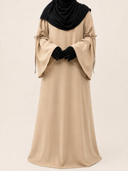 Beige Laiba Basic Abaya