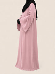 Pastel Pink Laiba Basic Abaya