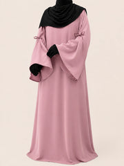 Pastel Pink Laiba Basic Abaya