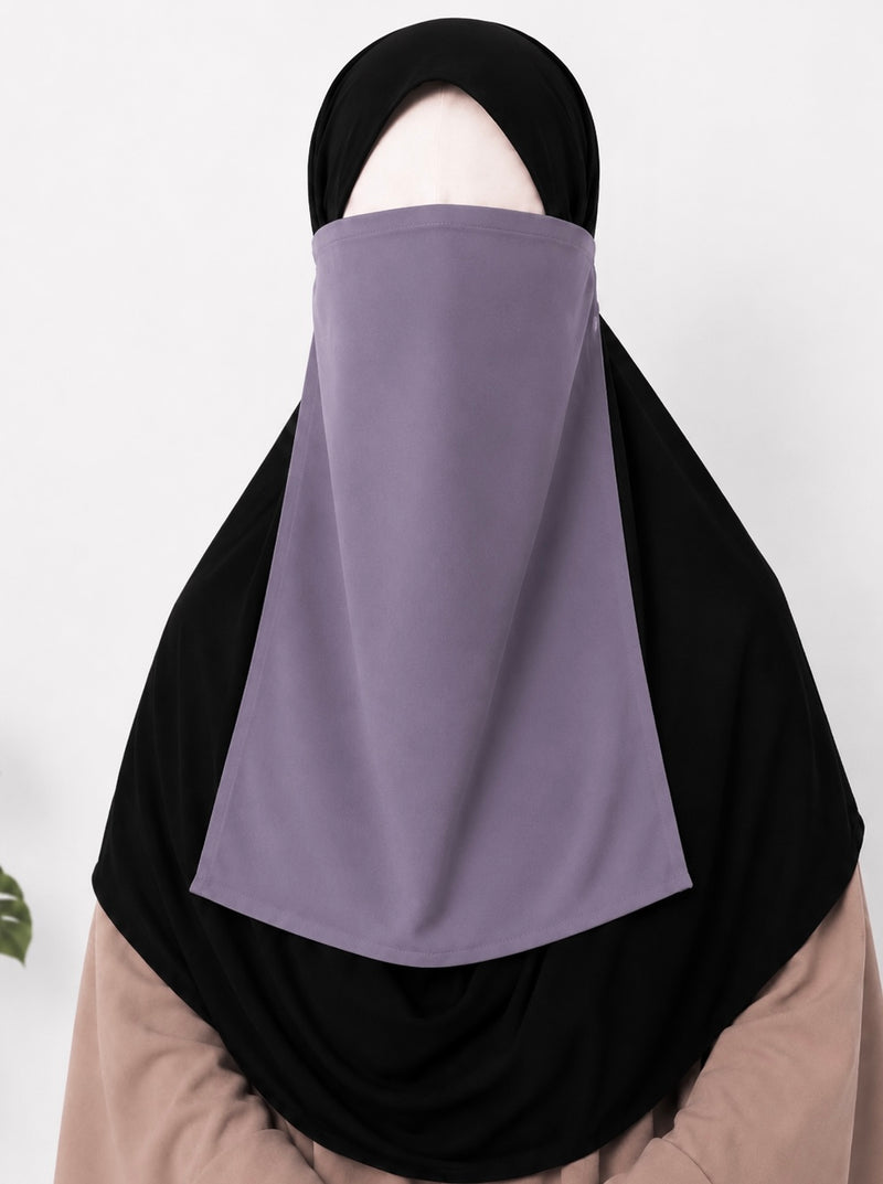 Lavender Half Niqab