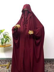Maroon Saudi Jilbab